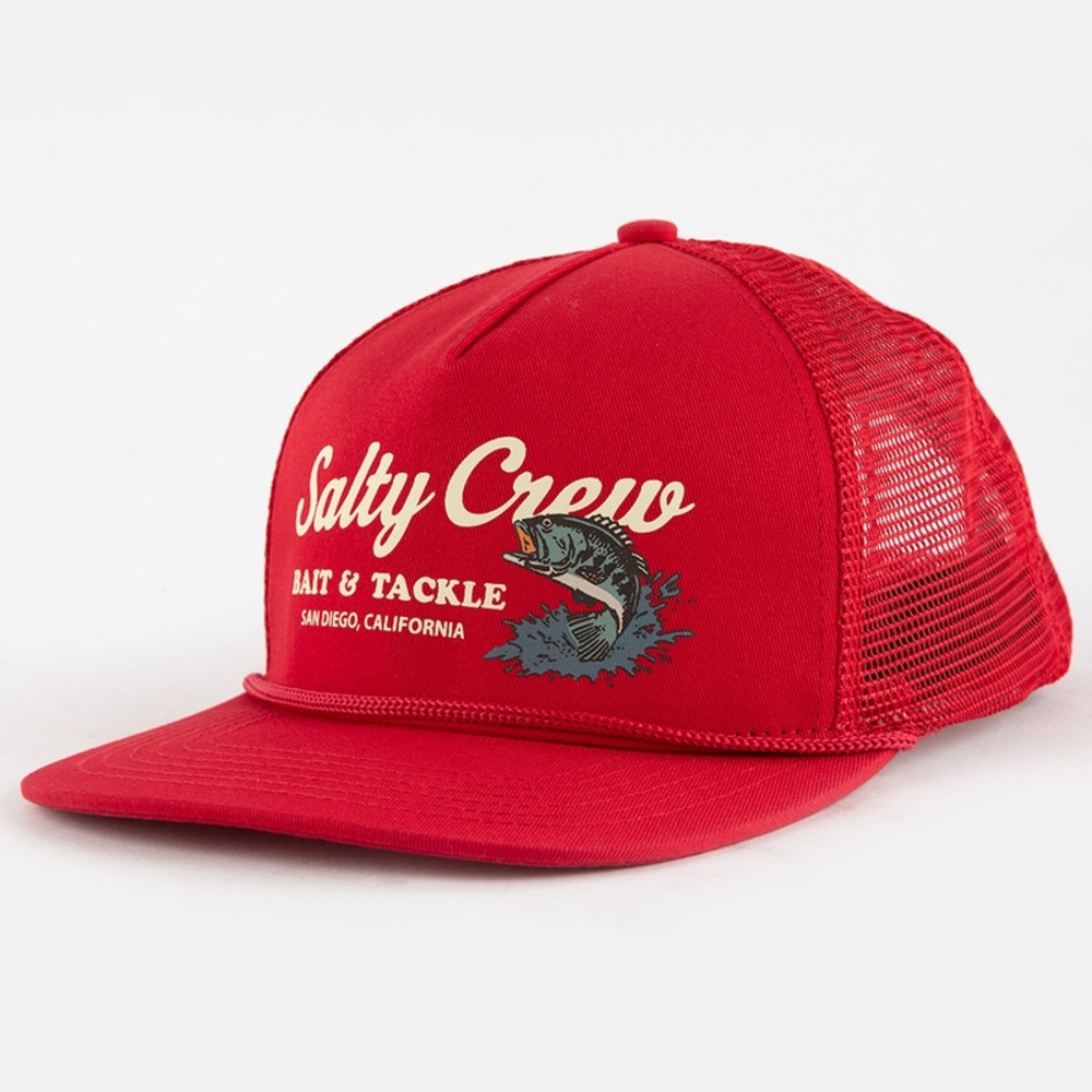 Salty Crew Red Mesh Trucker Hat